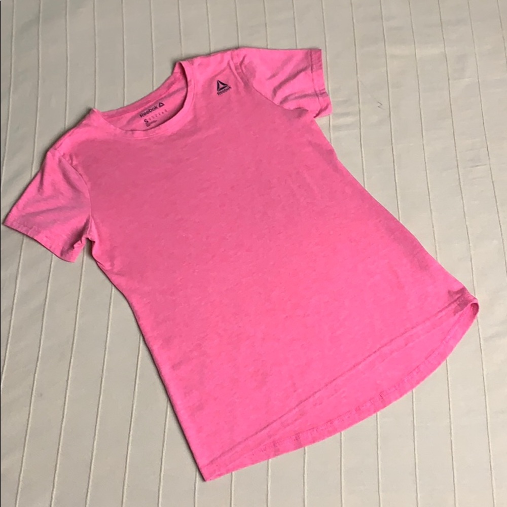 Reebok Pink Short Sleeve Active Top Sz S